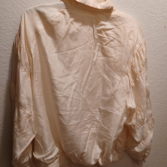 Vintage Activite 2pc silk cream coordinated set - Picture 4 of 6